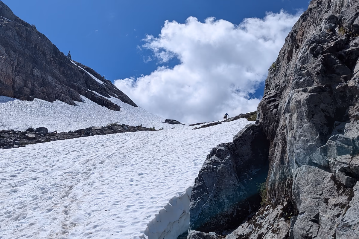 Snow, getting steeper