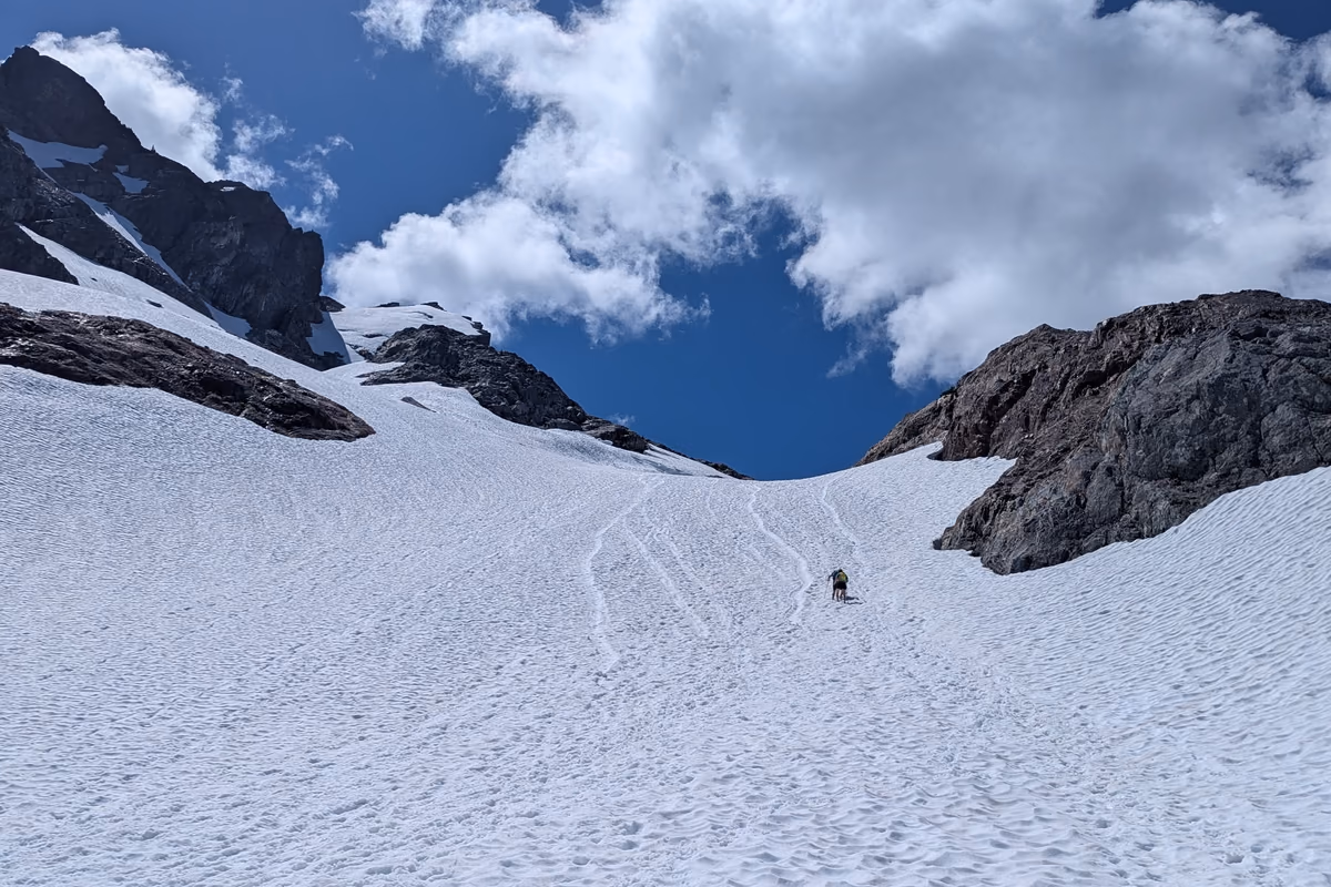 Pleasant and ideal boot-skiing conditions