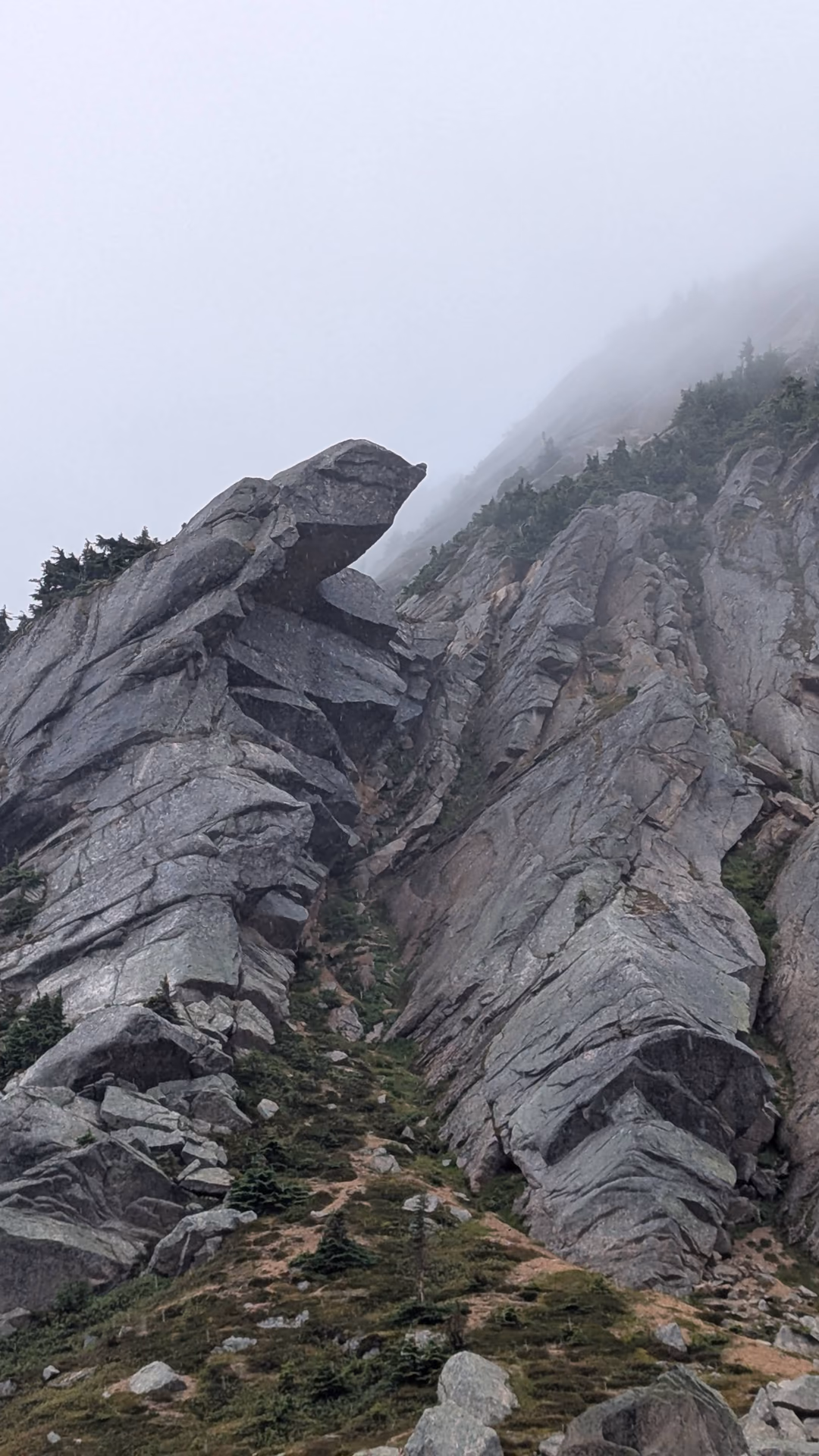 Cool rock outcropping